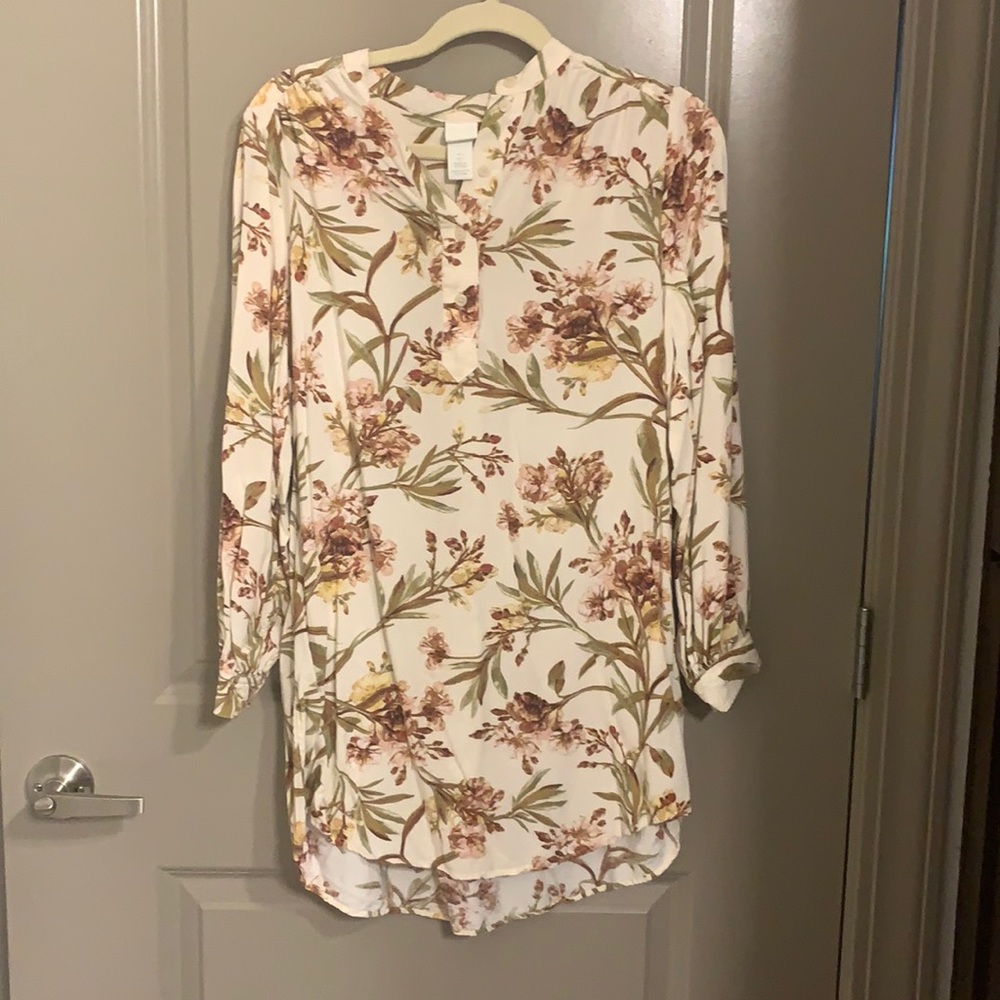 H&M floral tunic dress